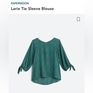 Papermoon- Larie Tie Sleeve Blouse- Size Large